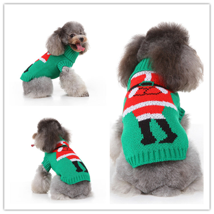 Pet Dog Sweater - Blue & White (5style) Festive Paws
