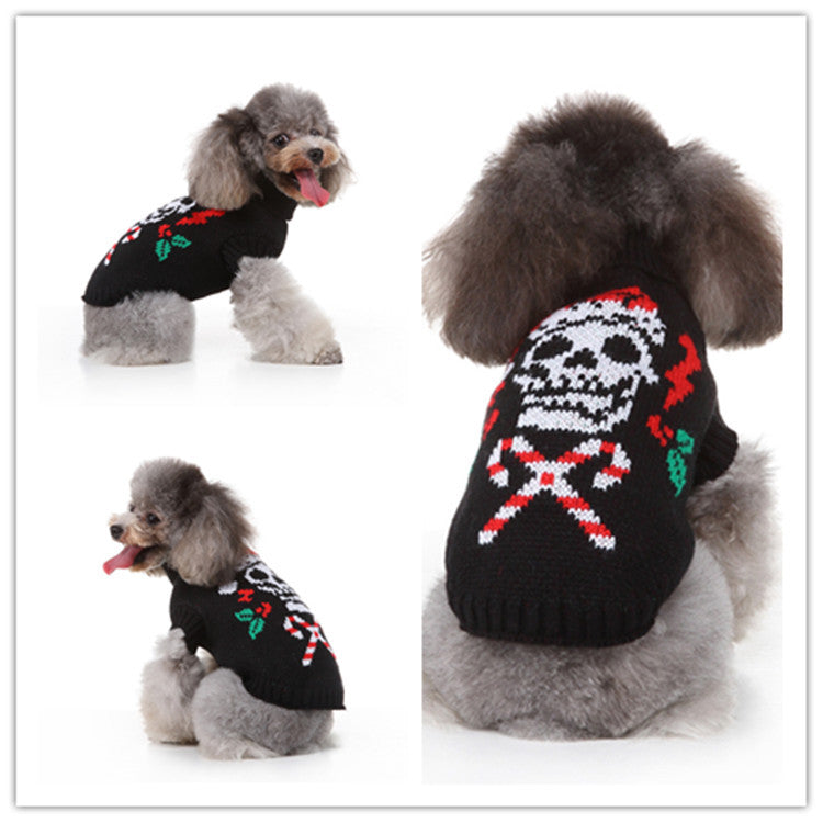 Pet Dog Sweater - Black (7style) Festive Paws