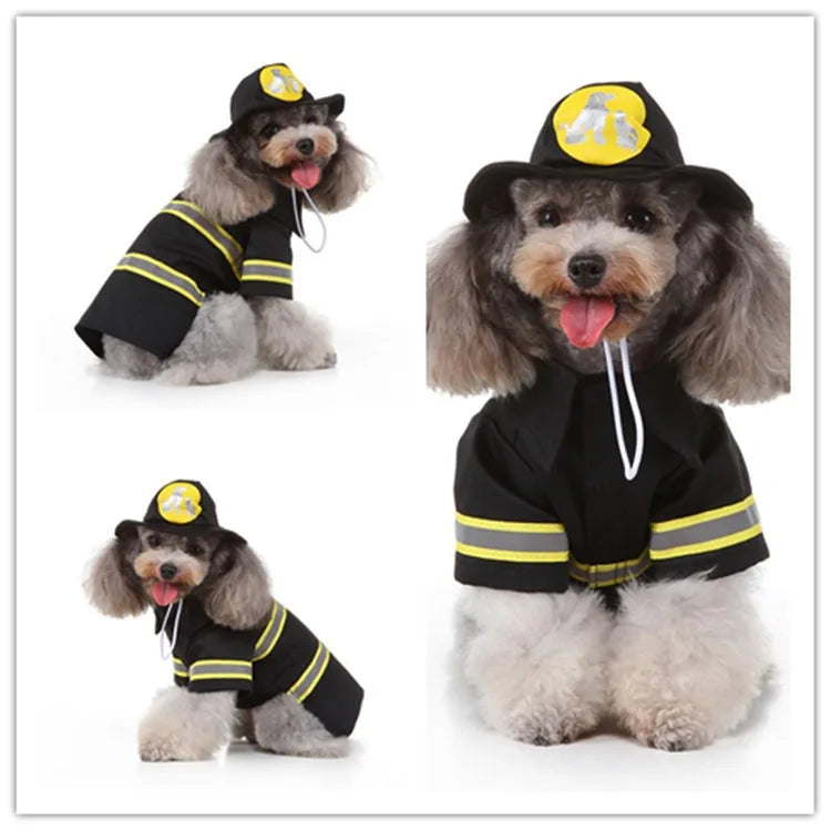 Dog Halloween Christmas Costume Holiday Party Cosplay Outfit Polyester Adjustable Fluorescent for Small Medium Pets - Yilin Pet Festive Paws