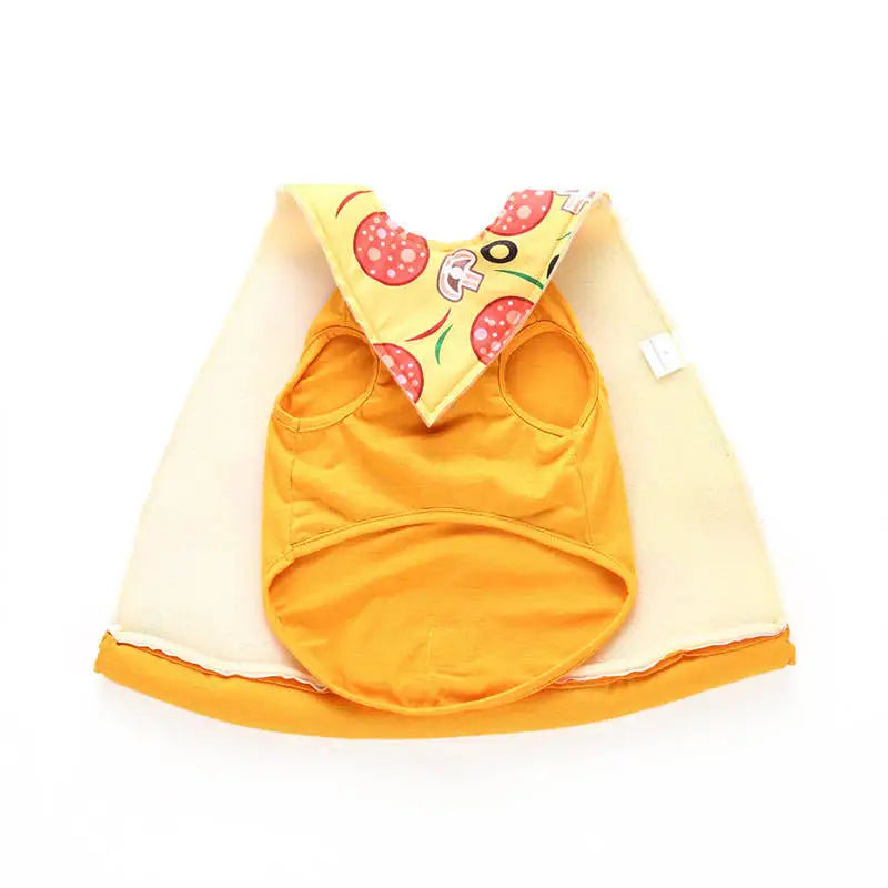 Pizza Slice Funny Halloween Pet Dog Classic Polyester Eco-Friendly Spring/Summer Print Customized Costume Festive Paws