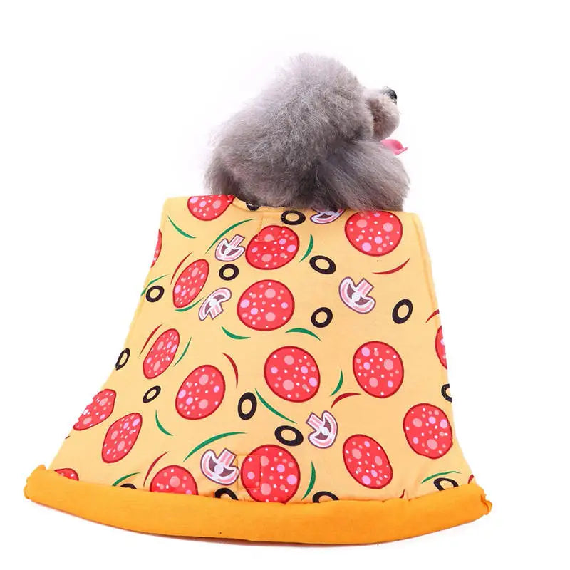 Pizza Slice Funny Halloween Pet Dog Classic Polyester Eco-Friendly Spring/Summer Print Customized Costume Festive Paws