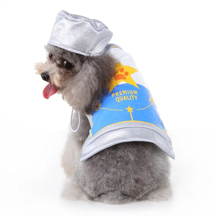 New Product Can Pattern Funny Dog Costume Manufacturer Knitted Clothes for Dog Festive Paws