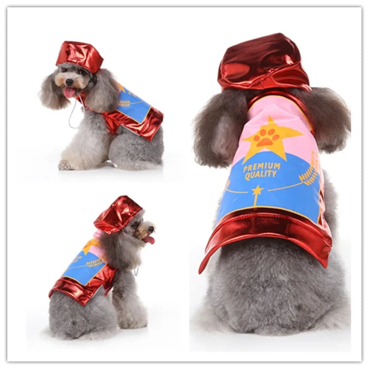 Halloween Christmas Outfits for Small Medium Dogs Cosplay Prince Fancy Yorkshire Cat Clothing Witch Cloak Butterfly Puppy Dress Festive Paws