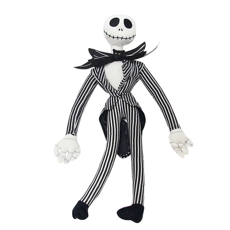 25cm Cartoon Anime Halloween The Nightmare Before Christmas Horror Pumpkin Skeleton Composite Plush Doll Toy Children Kids Gift Festive Paws