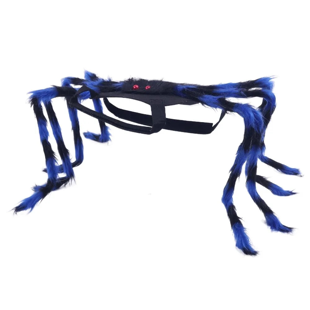 Furry Pet Spider Costume Small Medium Size Costume Cat Dog Cosplay Costume Cloth Spider Design Halloween Party Dress Up Festive Paws