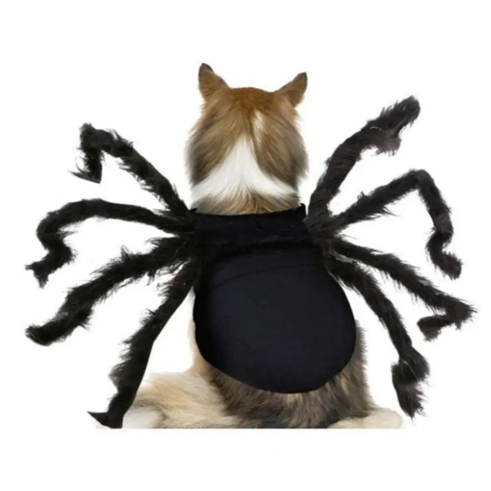 Furry Pet Spider Costume Small Medium Size Costume Cat Dog Cosplay Costume Cloth Spider Design Halloween Party Dress Up Festive Paws