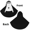 Pet Nun Costume Funny Cosplay Outfit with Cross for Cats And Dogs Halloween Party Dress up Clothes for Small to Medium Puppy Festive Paws