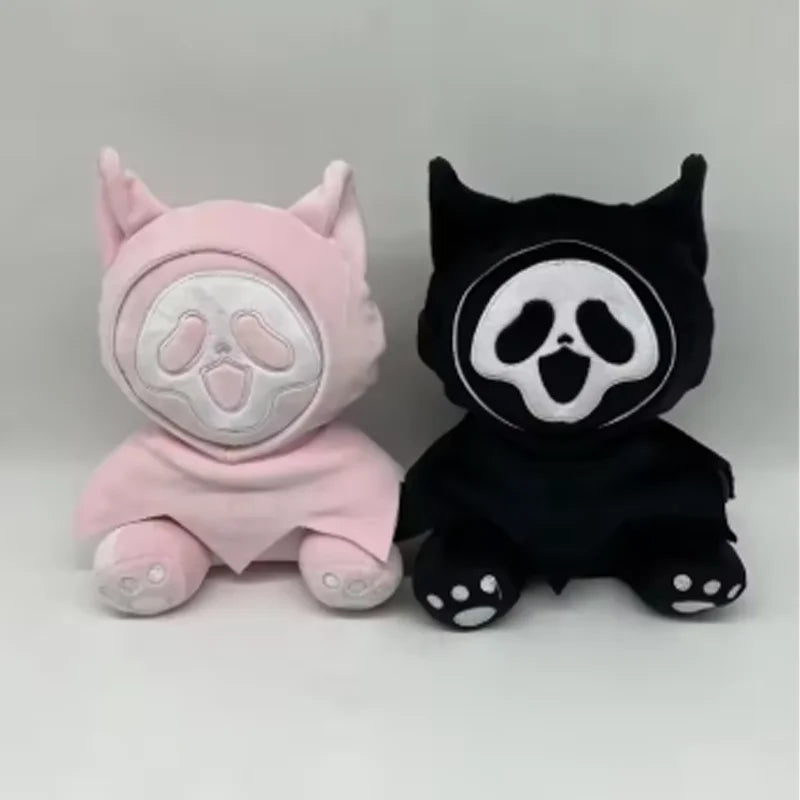 20-23cm funny face plush toy cute soft filling animation night glow ghost room decoration doll children's birthday Halloween gif Festive Paws