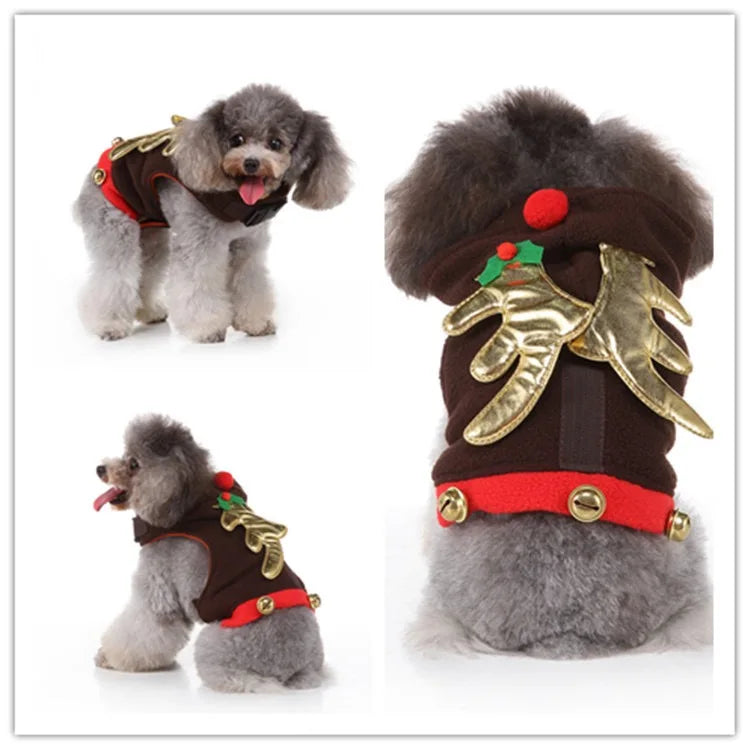 Halloween Christmas Outfits for Small Medium Dogs Cosplay Prince Fancy Yorkshire Cat Clothing Witch Cloak Butterfly Puppy Dress Festive Paws