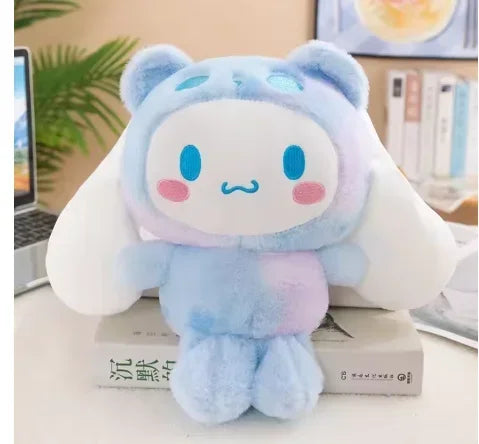 -2026 New Kawaii 25cm Sanrio Plush Toy Jade Dog Kuromi Dressing Doll Doll Plush Toy Stuffed Animal Patung Dolls Birthday Gift Festive Paws