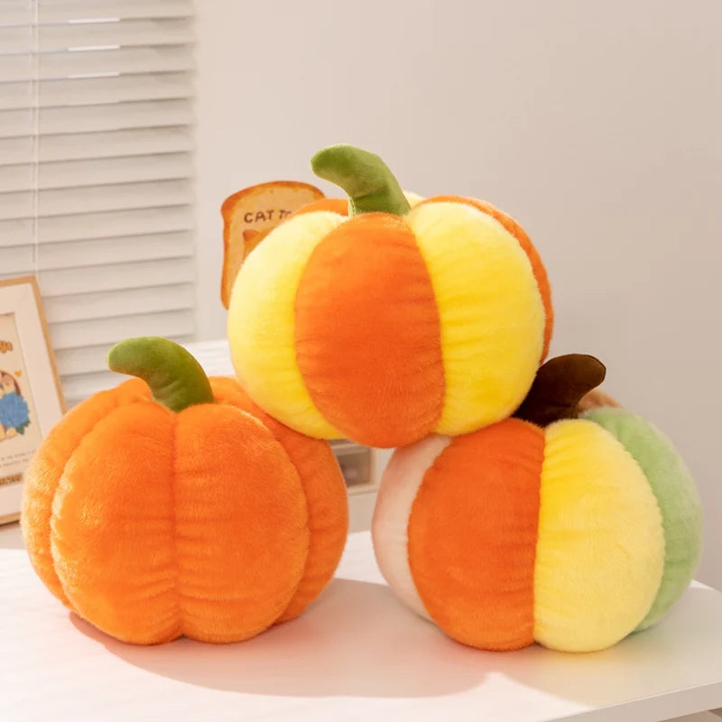 Fun Cute Halloween Orange Pumpkin Plush Toy Pillow Bat Ghost House Vampire Plush Toy Home Decoration Gift For Children Festive Paws