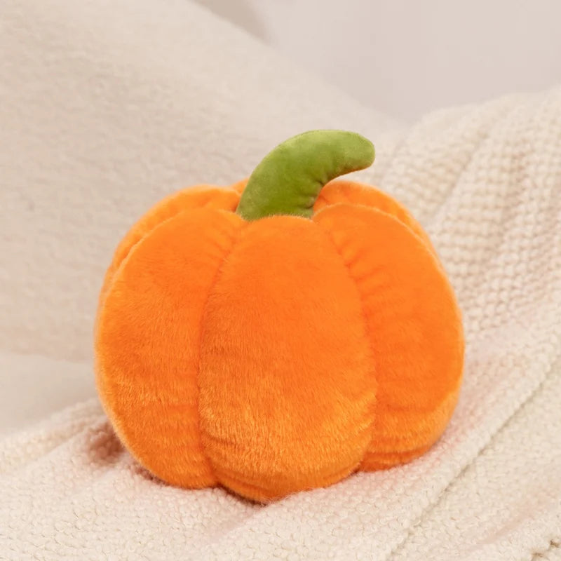 Fun Cute Halloween Orange Pumpkin Plush Toy Pillow Bat Ghost House Vampire Plush Toy Home Decoration Gift For Children Festive Paws