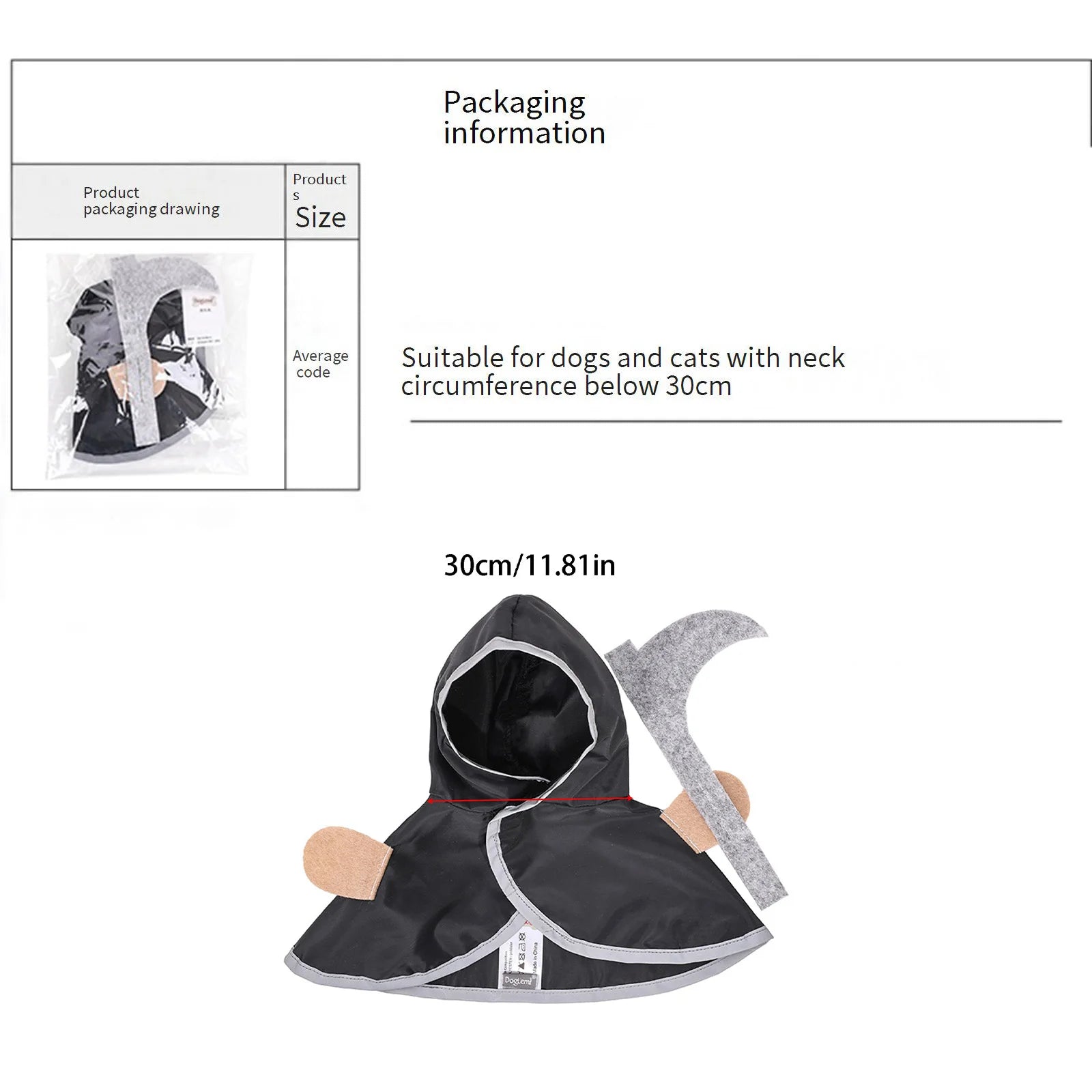 Cat Grim Reaper Cloak Halloween Costume Small Dogs Cat Costumes Cape Puppy Festival Cute Costume Outfits Halloween Poncho Festive Paws