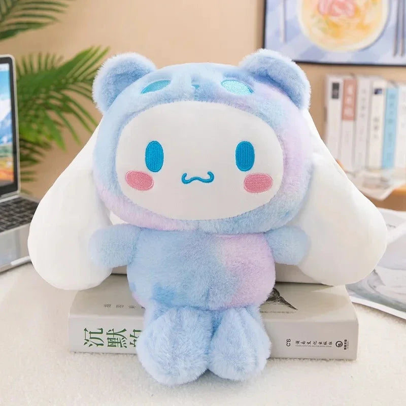 -2026 New Kawaii 25cm Sanrio Plush Toy Jade Dog Kuromi Dressing Doll Doll Plush Toy Stuffed Animal Patung Dolls Birthday Gift Festive Paws