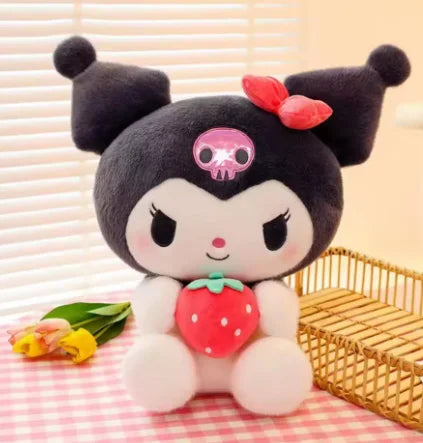 -2026 New Kawaii 25cm Sanrio Plush Toy Jade Dog Kuromi Dressing Doll Doll Plush Toy Stuffed Animal Patung Dolls Birthday Gift Festive Paws