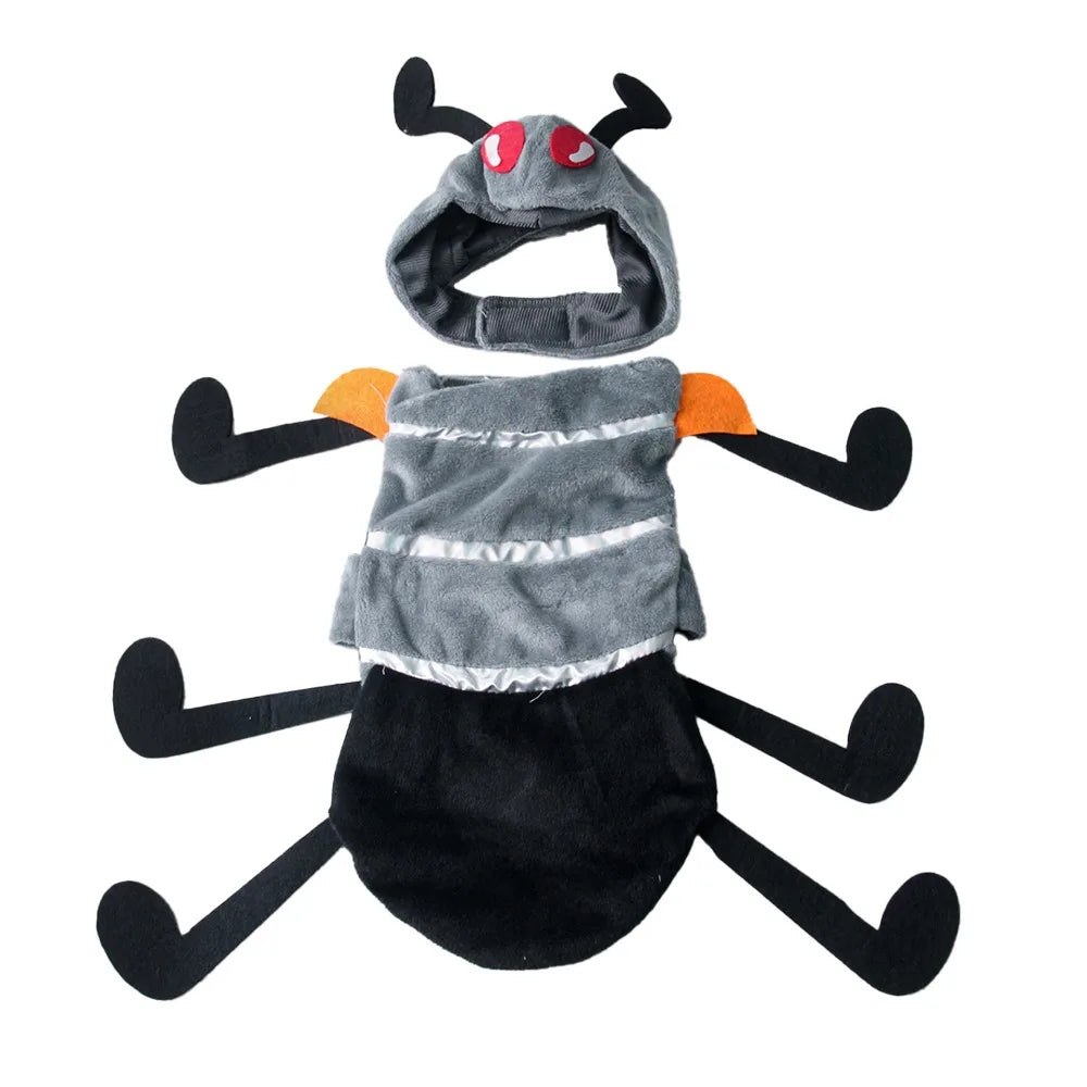 Cute Simulation Ant Costume Ant Shaped Adjustable Pet Ant Headgear Warm with Cap Cat Cosplay Clothes Cosplay Events Festive Paws