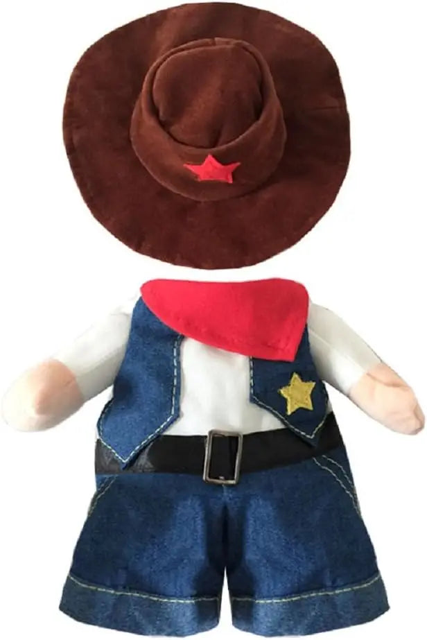 Funny Pet Dog Cat Halloween Costume Dog Cowboy Clothes Pet Dog Costumes for Small Dogs Cosplay Cat Accessories Festive Paws