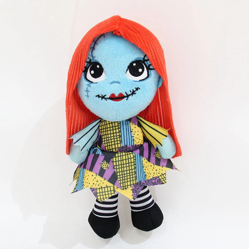 25cm Cartoon Anime Halloween The Nightmare Before Christmas Horror Pumpkin Skeleton Composite Plush Doll Toy Children Kids Gift Festive Paws
