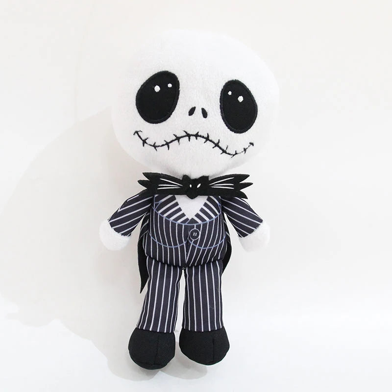 25cm Cartoon Anime Halloween The Nightmare Before Christmas Horror Pumpkin Skeleton Composite Plush Doll Toy Children Kids Gift Festive Paws