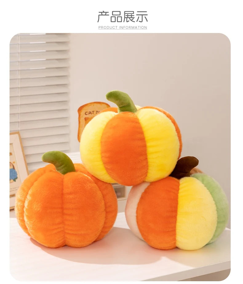 Fun Cute Halloween Orange Pumpkin Plush Toy Pillow Bat Ghost House Vampire Plush Toy Home Decoration Gift For Children Festive Paws