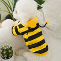 Bee Designer Dog Cat Cosplay Costume Funny Outfit Pet Hoodies Christmas Sweater Warm Coat for Small Dogs Cute Puppy Clothes Festive Paws