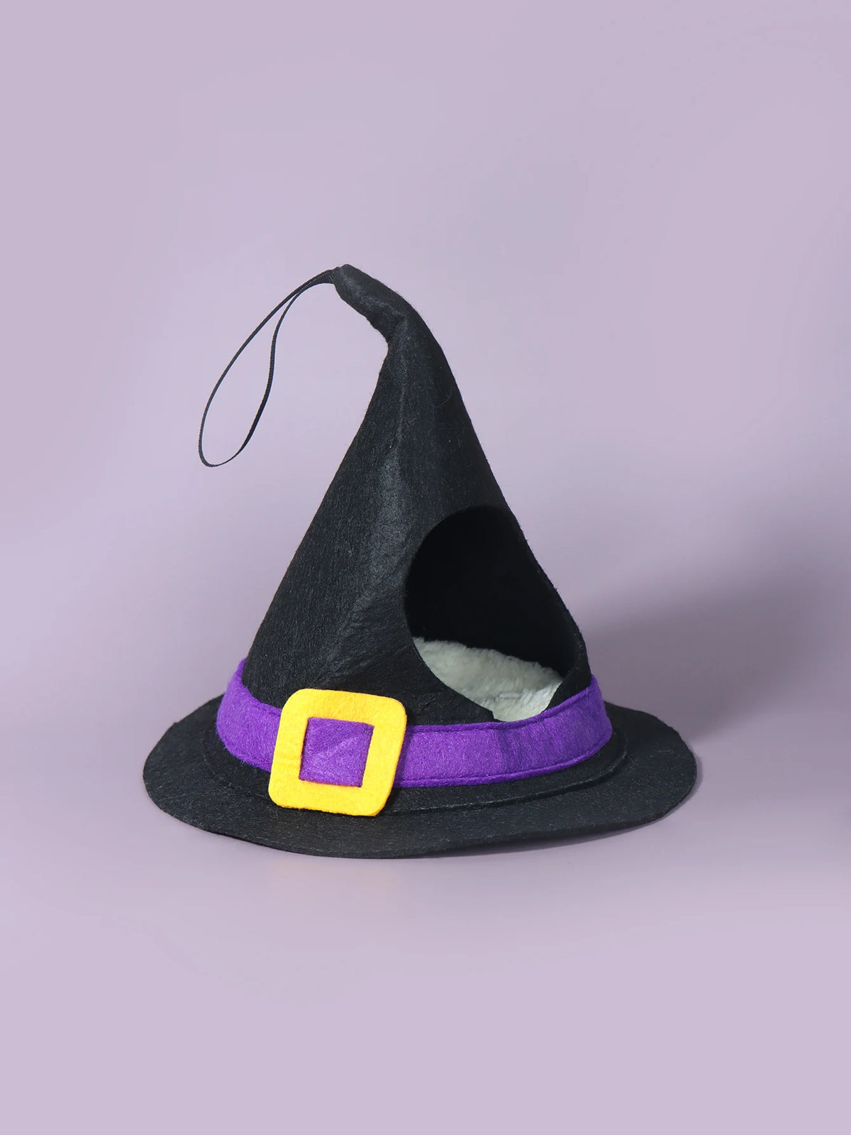 Small Animal Halloween House Hideout & Costume Set- Hamster Cave House Bed Nest Hideout Witch Hat Design Hamster Witch Hat  for Festive Paws