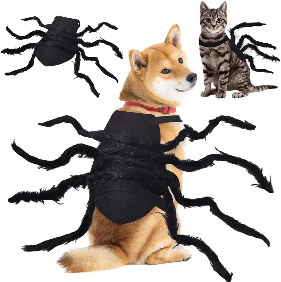 Halloween pet spider costume hot item Halloween dog transformation costume spider decoration costume Festive Paws