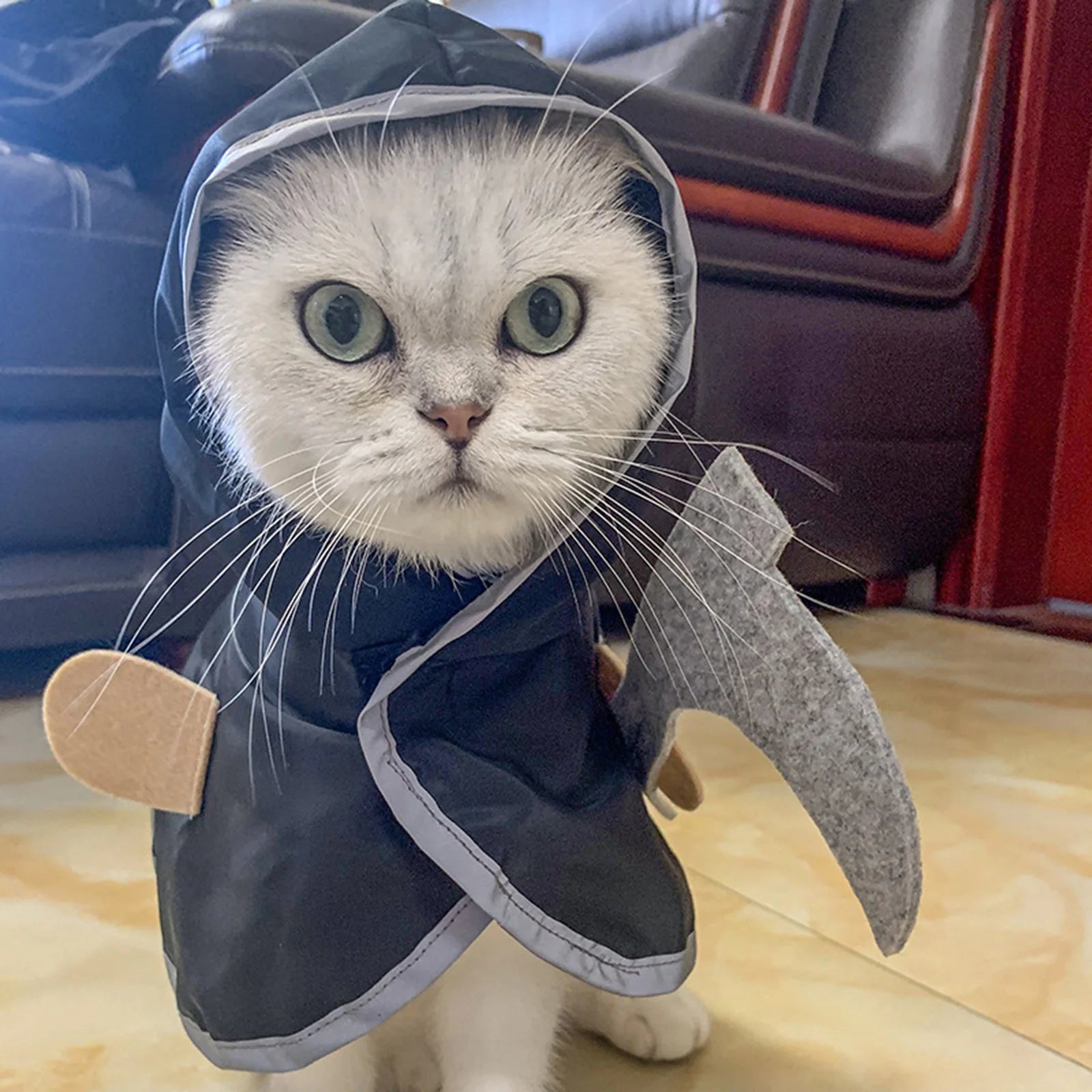 Cat Grim Reaper Cloak Halloween Costume Small Dogs Cat Costumes Cape Puppy Festival Cute Costume Outfits Halloween Poncho Festive Paws