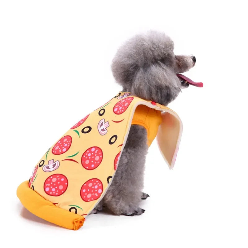 Pet Halloween Costume Christmas Dog Fancy Dress Apparel Funny Cosplay Hot Dog Burgers Pizza Sushi Clothes for Puppies and Kitten Festive Paws