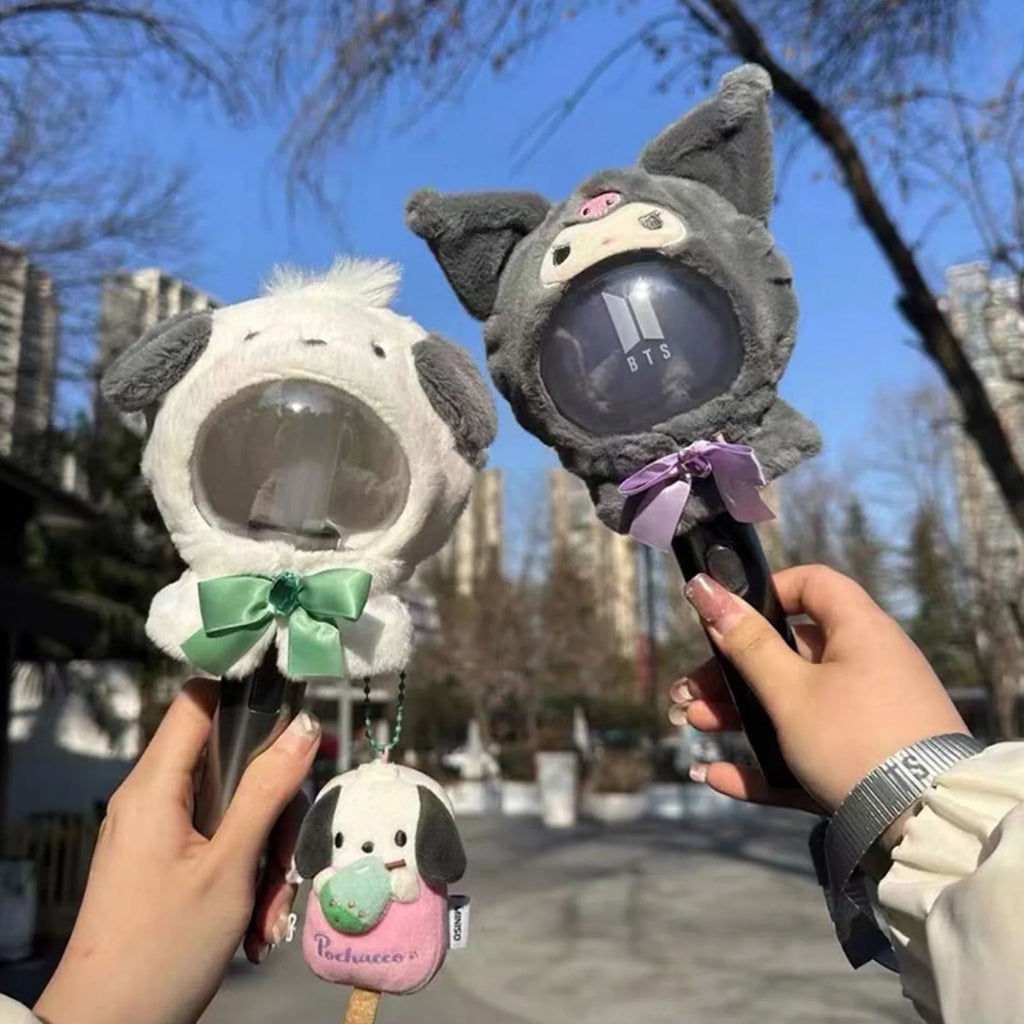 Sanrio kawaii Doll Clothes Kuromi Melody Cinnamoroll For 15cm cotton Doll Clothing Kokomimi Kitty Cloak Skirt for Labubu Outfit Festive Paws