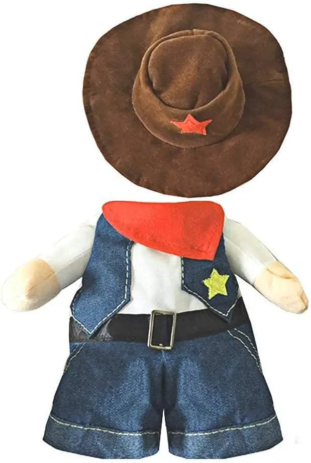 Funny Pet Dog Cat Halloween Costume Dog Cowboy Clothes Pet Dog Costumes for Small Dogs Cosplay Cat Accessories Festive Paws