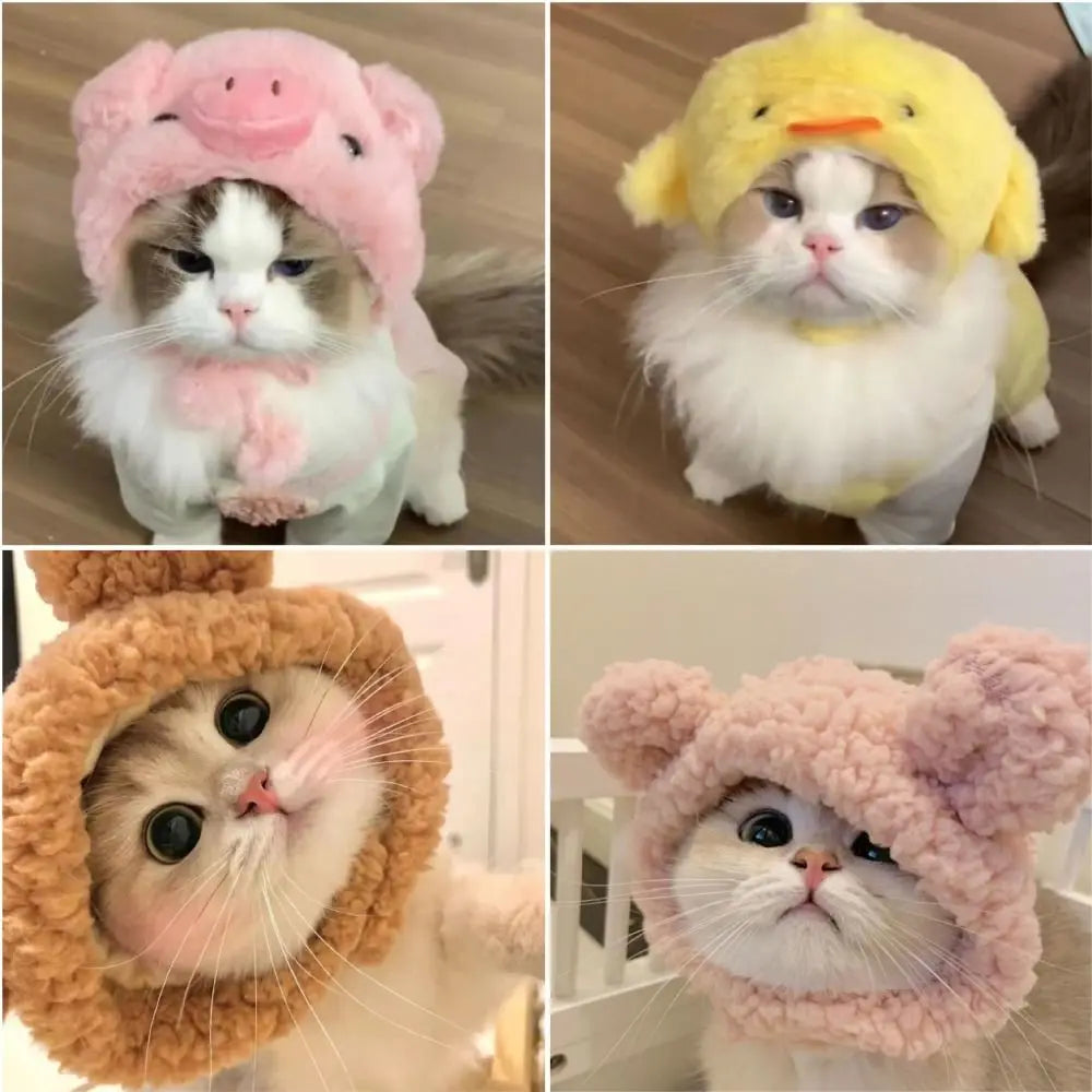 Plush Pig style - Cat Hat Festive Paws