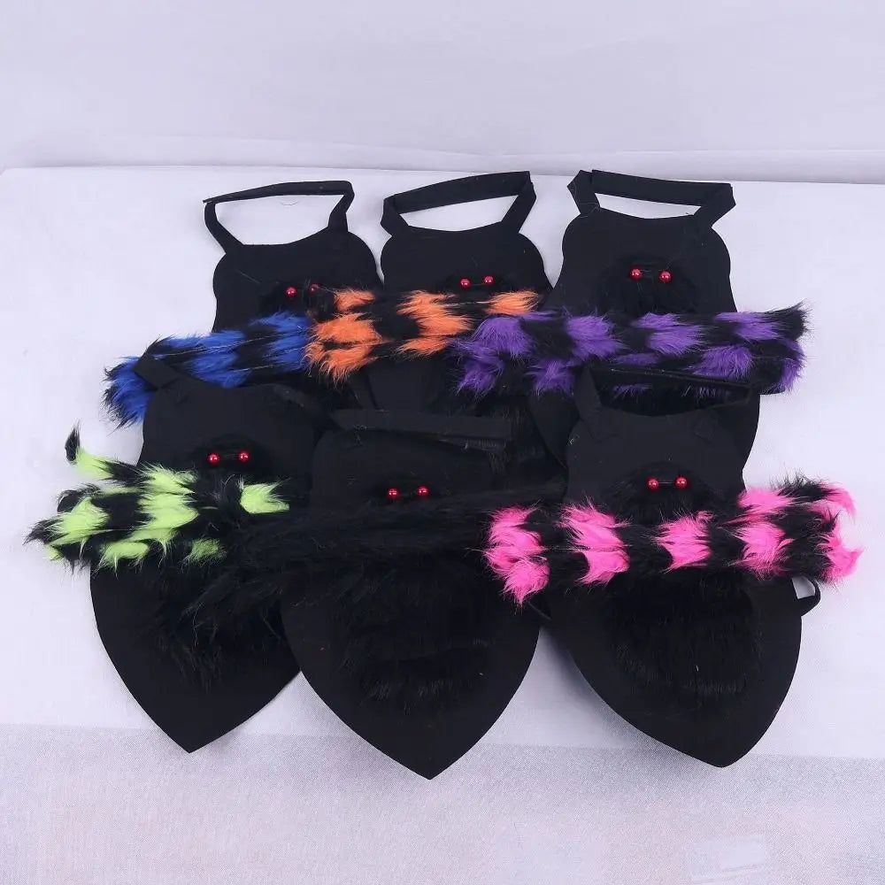 Furry Pet Spider Costume Small Medium Size Costume Cat Dog Cosplay Costume Cloth Spider Design Halloween Party Dress Up Festive Paws