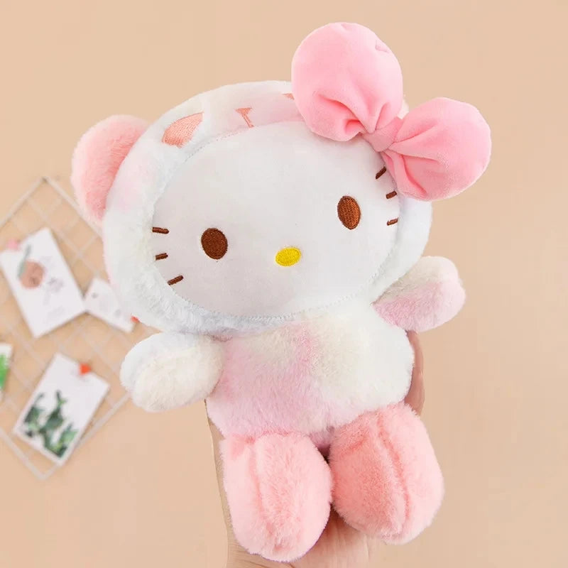 -2026 New Kawaii 25cm Sanrio Plush Toy Jade Dog Kuromi Dressing Doll Doll Plush Toy Stuffed Animal Patung Dolls Birthday Gift Festive Paws