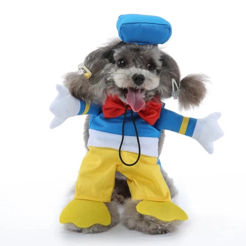 Pet Costume Standing Dress - Inspector Festive Paws