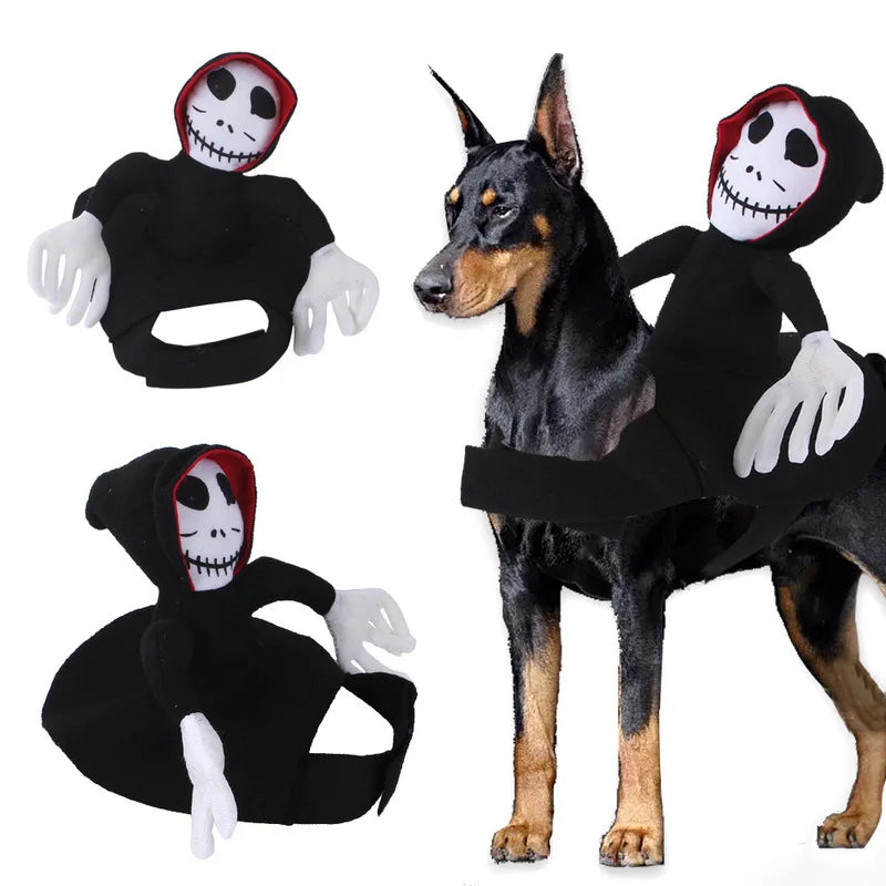 Halloween dog costume, horse riding outfit, funny pet costume, cat clothes, Yiwu pet clothing Festive Paws