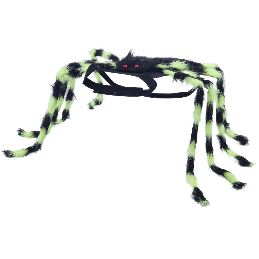 Furry Pet Spider Costume Small Medium Size Costume Cat Dog Cosplay Costume Cloth Spider Design Halloween Party Dress Up Festive Paws