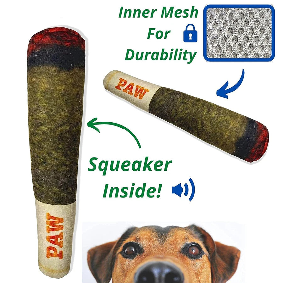 Plush Squeaky Toys for Medium, Small and Large - Cool Stuffed Cute Gifts for Dog Birthday Festive Paws