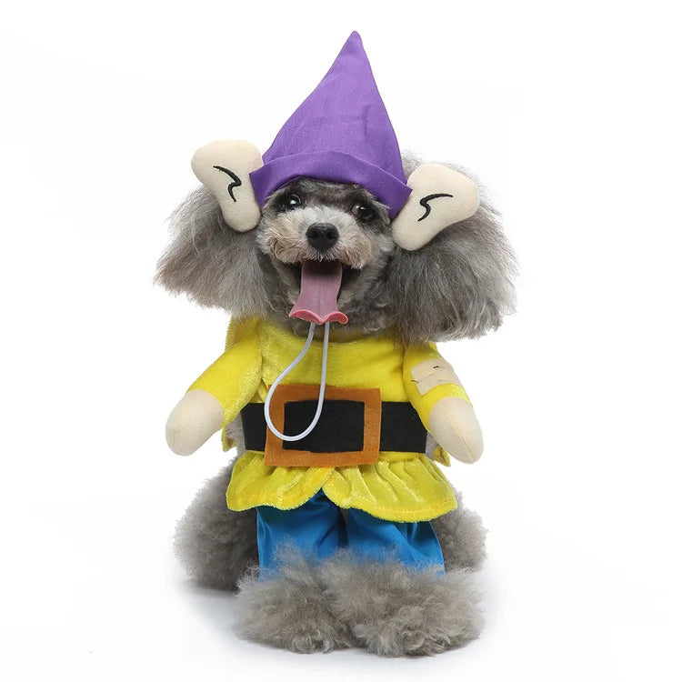 Hot Pet Clothes Autumn Winter Christmas Halloween Standing Dress Fashion Creative Costume Dog Costume Halloween Dog Cute Clothes Festive Paws