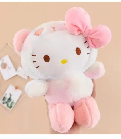 -2026 New Kawaii 25cm Sanrio Plush Toy Jade Dog Kuromi Dressing Doll Doll Plush Toy Stuffed Animal Patung Dolls Birthday Gift Festive Paws