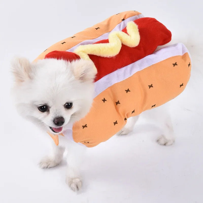 Halloween Pet Dog Clothes Transformed Pet Apparel and Wig for Holiday Party Pet Supplies Funny Bloody Doll With Knife Dog Costum Festive Paws