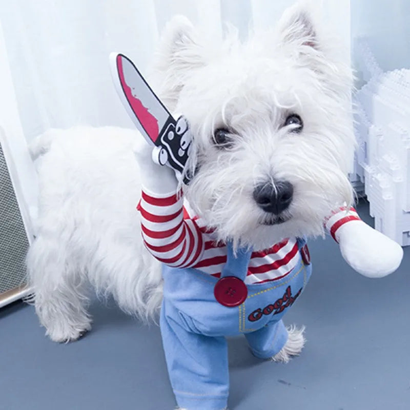 Funny Pet Dog Cosplay Clothes Novelty Puppy Halloween Costumes Sweatshirt Christmas Festival Party Outfit Pet Dress Dog Coat Festive Paws