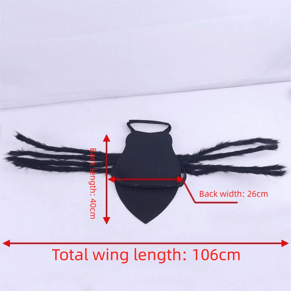 Furry Pet Spider Costume Small Medium Size Costume Cat Dog Cosplay Costume Cloth Spider Design Halloween Party Dress Up Festive Paws