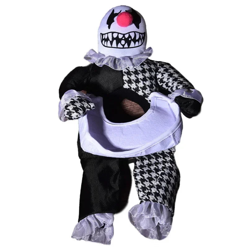 Halloween Pet Dog Clothes Transformed Pet Apparel and Wig for Holiday Party Pet Supplies Funny Bloody Doll With Knife Dog Costum Festive Paws
