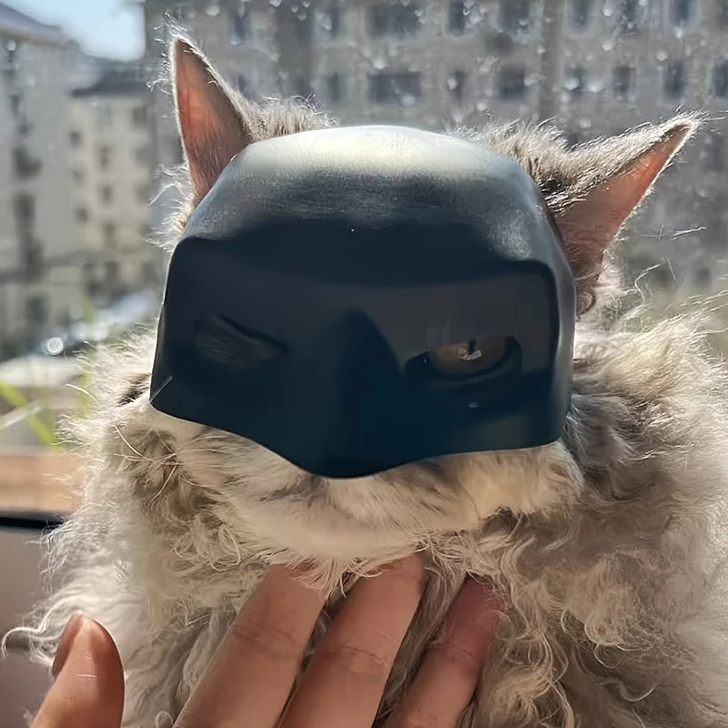 Pet Cat Photo Mask Cool Bat Mask For Cats Dogs Pet Toys Halloween Funny Bat Cat Accessory Superhero Black Cute Photo Dog Props Festive Paws