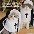 Pet Nun Costume with Cross Halloween