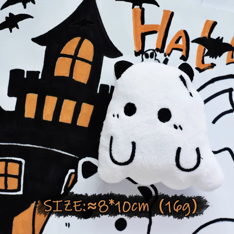 Halloween Dog Plush Squeaky Toy - Ghost Pumpkin Bat Stuffed Toys for Small Dogs Puppies, Festive Pet Chew Toy to Festive Paws
