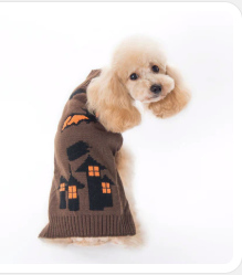 Haunted House Pet Sweater – Knit Dog & Cat