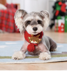 Red Reindeer Pet Scarf – Accessory