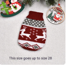 Red Reindeer Pet Sweater